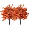 KBGYTX Orange Artificial Flowers Ground Studs Artificial Plant to Decorate
