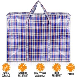 Large Reusable Laundry Storage Bag House Moving Bag With Zip & Handle | Waterproof & Dustproof | Ideal For House Garage Attic & Sheds