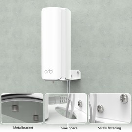 for Orbi Wall Mount of Orbi 770 Series Tri-Band WiFi 7, Wall Mount Bracket Sturdy Metal Made Compatible with Netgear for Orbi WiFi 7, 1Pack