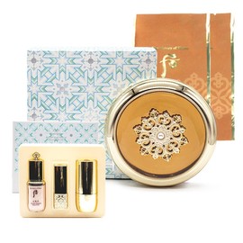The Whoo Cheongidan Hwahyeon Essence Cushion No. 21 Main Product + 2 Refills Set / 더후 천기단 화현 에센스 쿠션 21호 본품+리필2개 세트