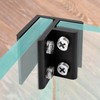 8PCS Black 90 Degrees Glass Clamp for 10-12mm Thickness