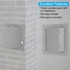 PATIKIL 7x7 inch(165x165mm) Removable Hinged Access Panel, ABS Plumbing Access