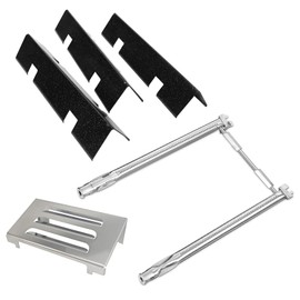 PHYESUVIN Grill Replacement Parts for Weber GS4 Spirit II 200 Series with Front Control, Include 67060 Heat Deflector, 15.3" 7635 Flavor Bars, 69785 Grill Burner for Weber Spirit 2 Grill Parts