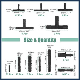 INFINAUTO 113 Pcs Automotive Vacuum Hose Connector Assortment Kit Durable Material Stylish Design