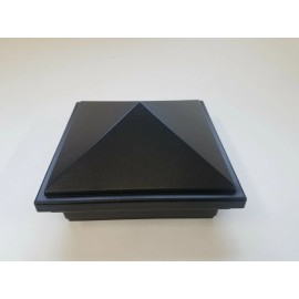 TREX TRANSCEND BLACK 4 X 4 PYRAMID POST SLEEVE CAP 4.5 x 4.5 INSIDE MEASUREMENT