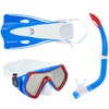 Aqualung Hero Junior Snorkeling Set - White/Blue/Red, Small/Medium