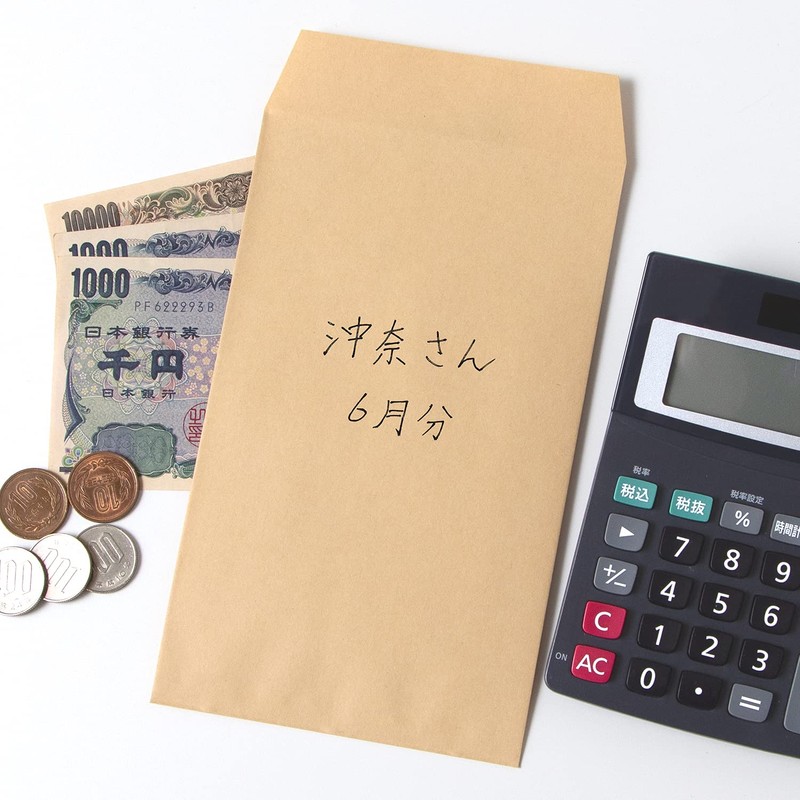 オキナ 封筒 給料 郵便枠無 角形8号 茶色 100枚 KP8KY