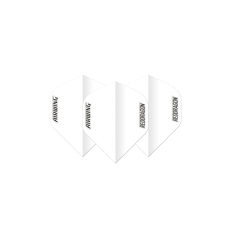 RED DRAGON Airwing Unique Moulded White Standard Dart Flight 1