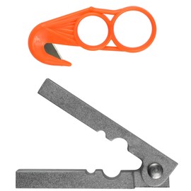 AuSable Brand Aluminum Tail Stripper & Sterling Plastic Tail Zipper