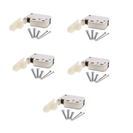 Pack of 5 furniture catches, cabinet spring catches, drawers, push lock, mini latch, door catch, furniture fittings
