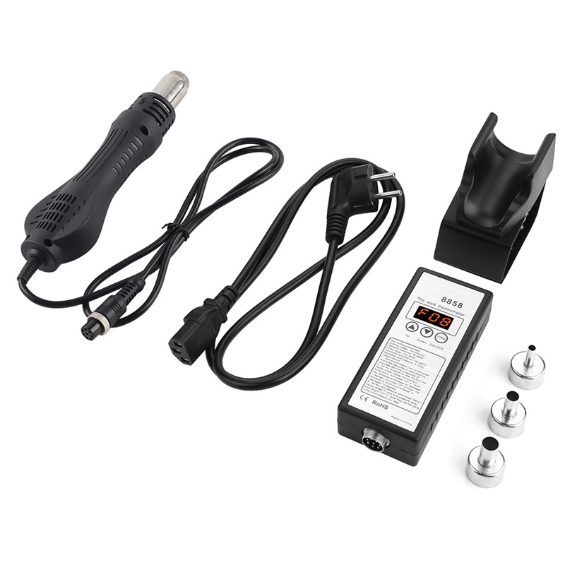 8858 Intelligent LED Digital Hot Air Gun Heat Gun Rework