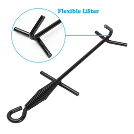 26" Campfire Fireplace Tongs,Folding Finish Camp Dutch Oven Lid Stand and Camp Cast Iron Dutch Oven Lid Lifter Outdoor Tools kits