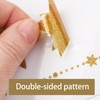 4 Sheets Gold Glitter Eid Mubarak Window Stickers Ramadan Kareem