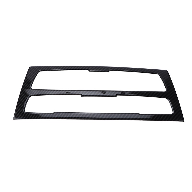 Air Conditioning Button Frame Carbon Fiber Texture Panel Trim Replacement