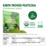 GRIN MOOD Organic Ceremonial Matcha Powder - Decaffeinated Green Tea