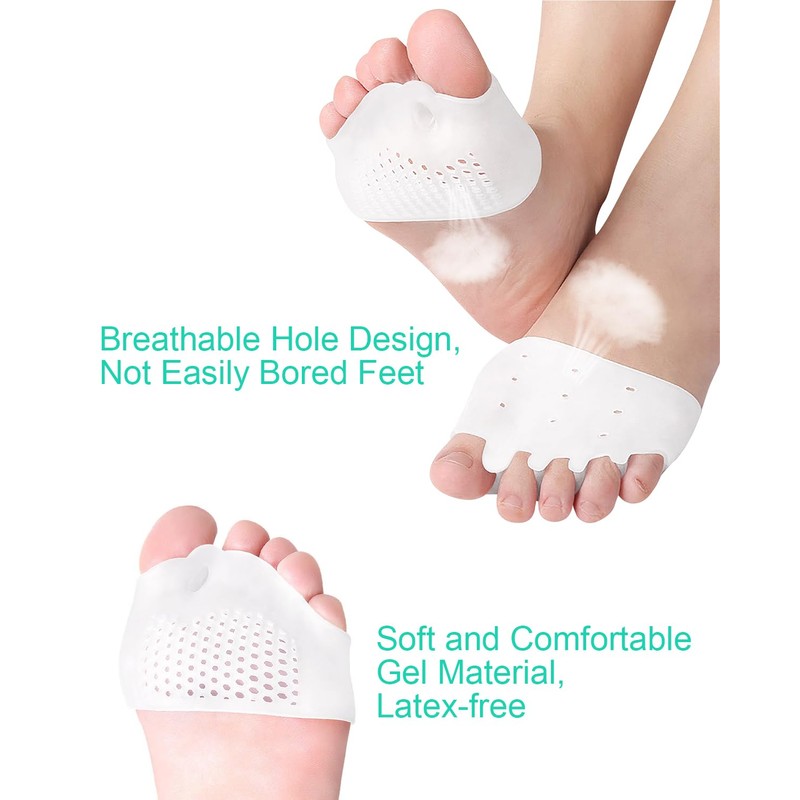 PGRODE 3 Pairs Metatarsal Pads Toe Spacers Separators for Bunion