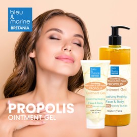Itchy and Irritated Skin Ointment Beeswax Propolis Cream Gel Natural Alternative for Hydration and Healing 227 ml Blemished Skin Care Itchy Scalp Relief Moisturizing Acne Skin Cream