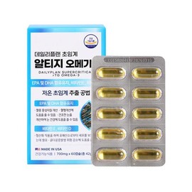 3중 복합기능성 초임계 알티지오메가3 60캡슐 개별포장 RTG 미국직수입 품질좋은 부모님선물 자녀 50대 설 Triple Complex Functional Supercritical RTG Omega-3 60 Capsules Individual Packaging Imported Directly from the USA Good Quality Gift for Parents from Children in Their 50s Seollal