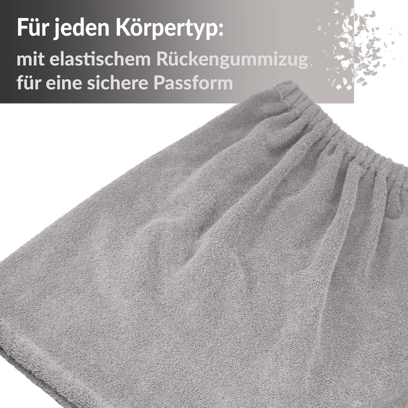 Lashuma Lillby Sauna Kilt Men's Terry Cloth Sauna Towel with