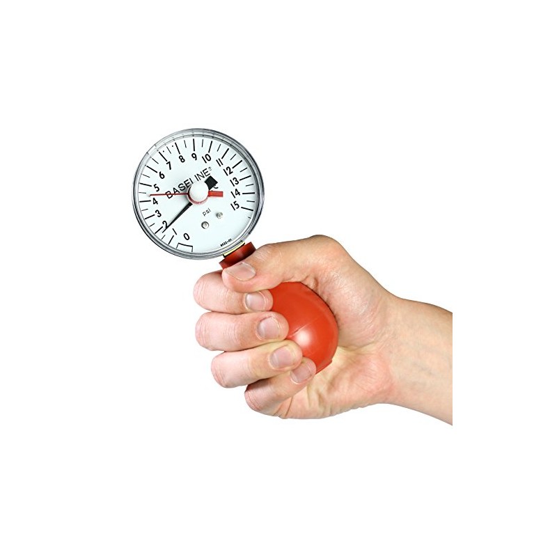 Baseline 12-0293 Dynamometer, Pneumatic Squeeze Bulb with Reset, 15 PSI