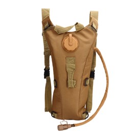 Hydration Backpack Pack Waterproof Oxford Cloth Lightweight Hands Free 3L Water Bag Backpack for Outdoor Running Cycling Khaki