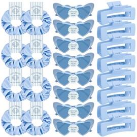 DEEKA 24 Pcs Last Toast On The Coast Bachelorette Party Favors Decorations Bridesmaid Proposal Gifts Heart Sunglasses Claw Clips Satin Scrunchies Accessories Set Bridal Party Wedding Gifts
