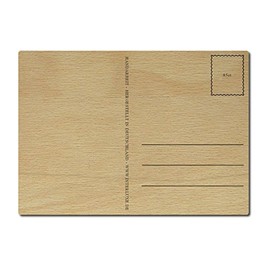 LUXECARDS Wooden Postcard "Du muss Erst Bitte Bitte Liebe KÖNIGIN" [German Language]