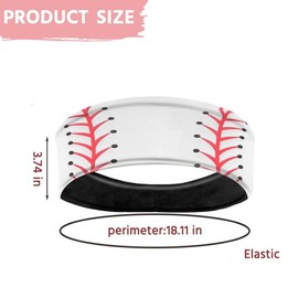 Baseball Headband Hairband for Women Men Sports Headband Hair Accessories for Baseball Team Player Coaches Headbands Hairbands Non Slip Elastic Spa Makeup Headbands