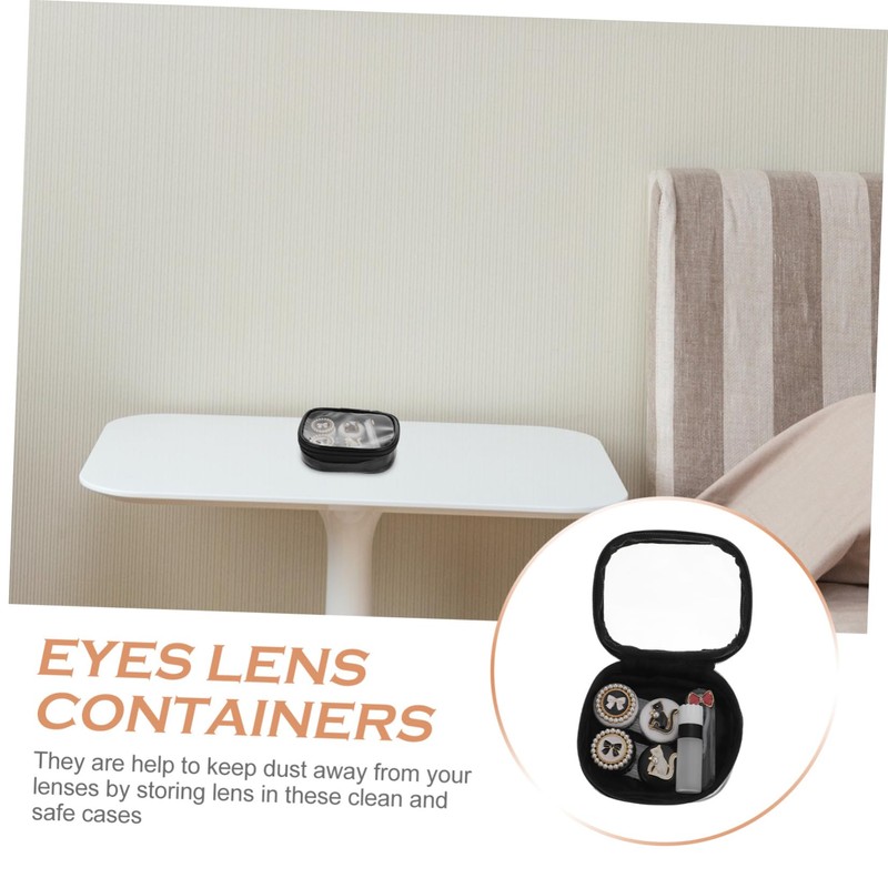 Baluue 1 Set Eye Contacts Lens Case Container Contacts Lens