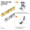 GOLDCHIC JEWELRY Curb Chain Men Women's Bracelet, 316L Stainless Steel
