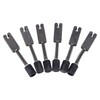 6 Pcs Headless Electric Guitar Bridge Saddle Precise Pitch Adjustment