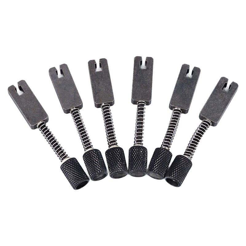 6 Pcs Headless Electric Guitar Bridge Saddle Precise Pitch Adjustment