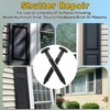 38 Pack Vinyl Shutter Fasteners for Windows Outside, Plastic Shutter