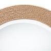 bali & pari Nieva Round Woven Rope Mirror – Coastal