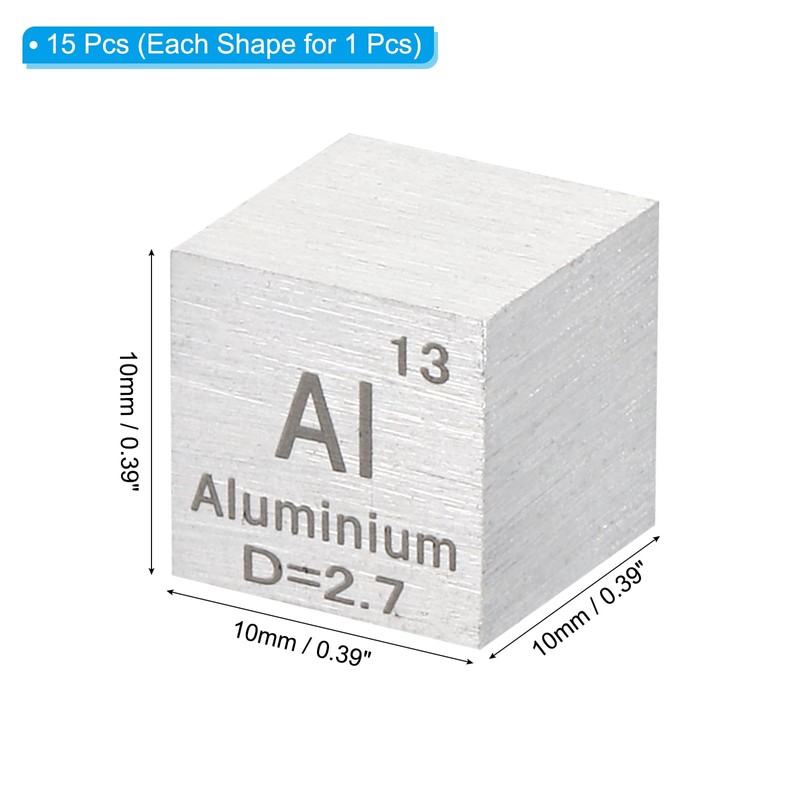 PATIKIL 15pcs Element Cube 10mm Density Cube High Density Element