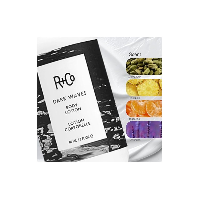 R+Co Dark Waves Body Lotion, 2 oz.