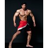 FIED IFBB 15inch Mensphysique Board-Shorts Posing Trunks Competition (Mountain_Blue) (US,