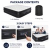 18-Inch Raised Air Mattress for Home & Travel – Flocked
