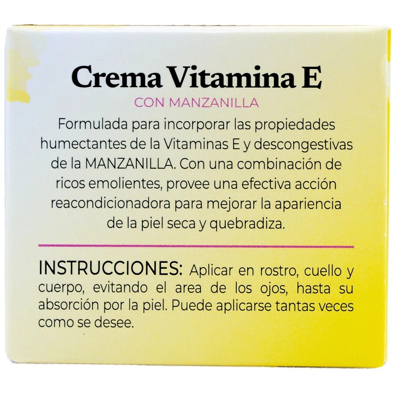 Perlop Concha Nacar Cream Vitamin E con Manzanilla de Perlop