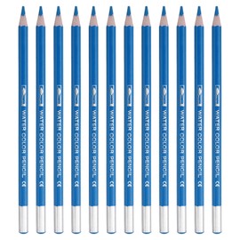PATIKIL Watercolor Pencil, 12Pcs Water Soluble Pencils for Blending, Coloring, Sketch Drawing, Painting, Light Blue