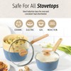 GoodCook 10-Piece Healthy Ceramic Titanium-Infused Cookware Set, Light Blue –
