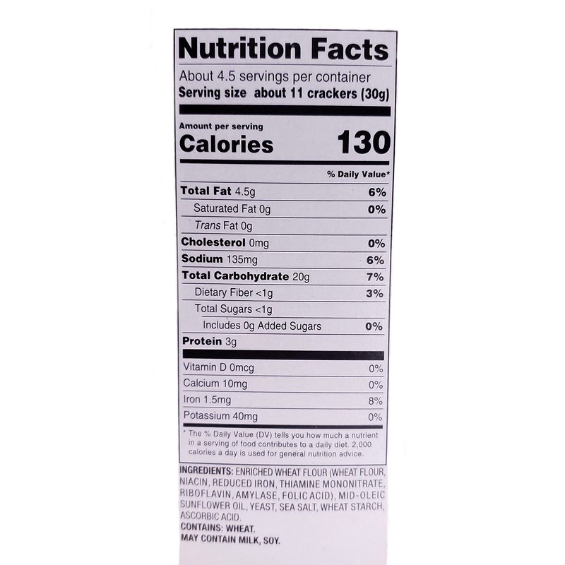 Savoritz PITA Crackers Sea Salt and Garlic & Chive 5oz