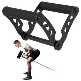 Everstrong V Grip Landmine Attachment for Barbell Bar - Solid Double D Row Handle - T Bar Row Attachment Landmine Handle with Non-Slip knurled Grip for Strength Training - Weight Lifting Accessories