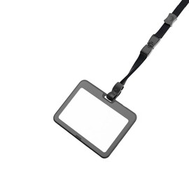 ASTAR Employee ID Card Holder, Horizontal ID Card Holder, Name Holder, Pass Case, Double-Sided, Name Tag Case, IC Card Case, Commuter Holder, Strap, Compatible with Various Credit Card Sizes/Employee