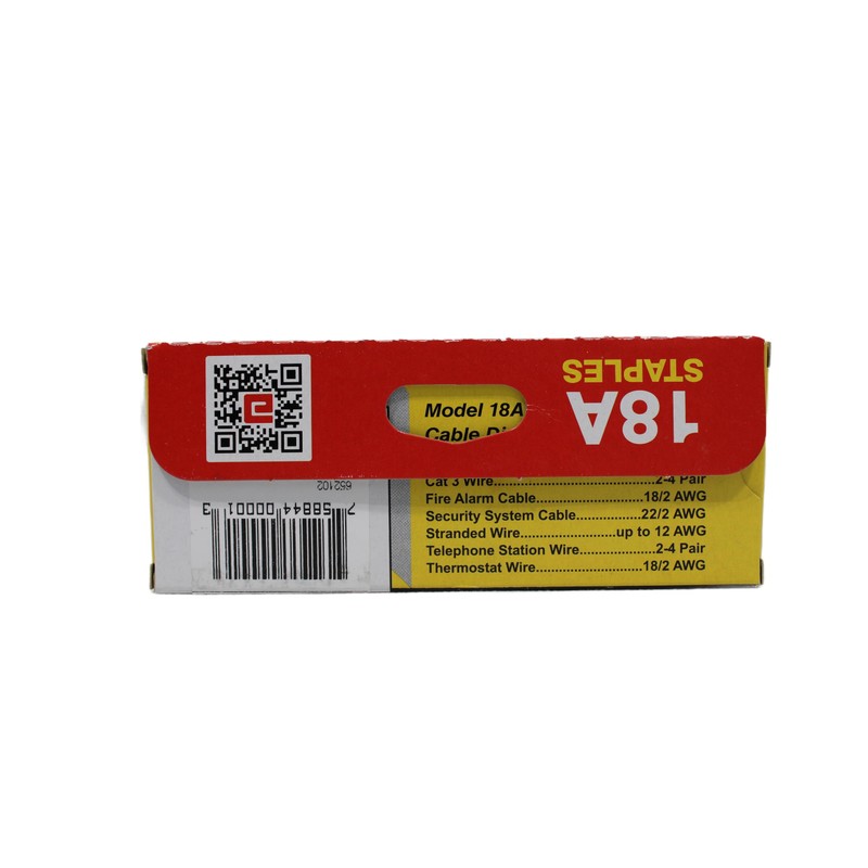 Acme Staple 18A Galvanized Steel Staples, 3/8" Leg Length, 3/16″