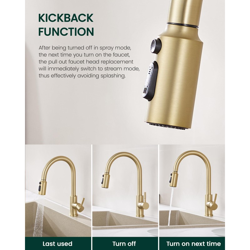 HEISOK Pull Down Spray Head for Kitchen Faucet, Kitchen Sink