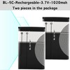 WENPZERAY BL-5C Rechargeable Battery 3.7V 1020mAh Suit for Home Household