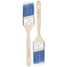 Bates- Paint Brushes, 2-Inch, 2 Pack, Angle Brushes, Treated Wood Handle, Paint Brushes for Walls, Stain Brush, Wall Paint Brushes, Furniture Paint Brushes for Painting Walls, Painting Brush