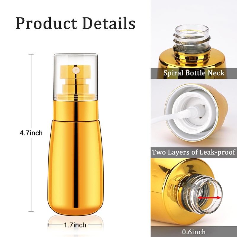 Cosywell Travel Spray Bottle TSA Approved 3 Pack 2oz 60ml