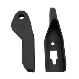 Tow Hook Shackle Mounts for 2009-2020 F-150 - Heavy-Duty Steel, Matte Black Finish, Converts Front Tow Hooks to D-Ring/Clevis Mounts (D-Rings Not Included) - Ultimate Off-Road Recovery Solution